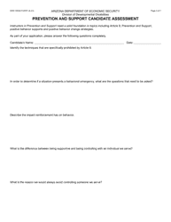 Form DDD-1693A Prevention and Support New Instructor Clinic Packet - Arizona, Page 3
