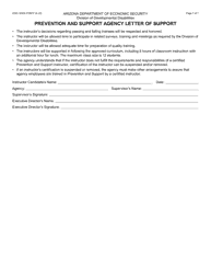 Form DDD-1693A Prevention and Support New Instructor Clinic Packet - Arizona, Page 7