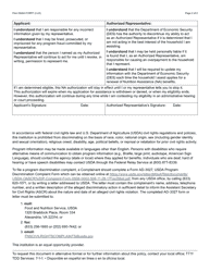 Form FAA-1826A Nutrition Assistance (Na) Authorized Representative Request - Arizona, Page 2