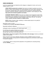 Request for Seminar Pesticide Credits - Michigan, Page 2