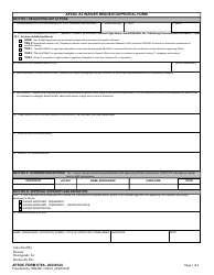 Document preview: AFSOC Form 679A Afsoc A3 Waiver Request/Approval