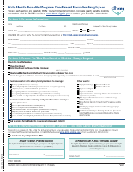 Form A10657 State Health Benefits Program Enrollment Form for Employees - Virginia, Page 3