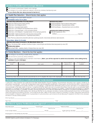 Form A10657 State Health Benefits Program Enrollment Form for Employees - Virginia, Page 4