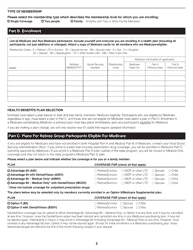 Form A10656 State Health Benefits Program Enrollment Form for Retirees, Survivors and Ltd Participants - Virginia, Page 2