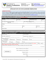 Application for Reinstatement of Licensed Professional Counselor (Lpc), Licensed Marriage and Family Therapist (Lmft), Licensed Substance Abuse Treatment Practitioners (Lsatp), Resident in Counseling License, Resident in Marriage and Family Therapy and Resident in Substance Abuse Treatment Following Revocation or Suspension - Virginia, Page 6
