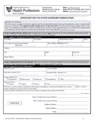 Application for Reinstatement Application for Reinstatement of Resident in Counseling, Resident in Marriage and Family Therapy or Resident in Substance Abuse Treatment License - Virginia, Page 6