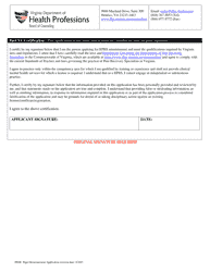 Reinstatement Aplication for Registered Peer Recovery Specialists (Rprs) - Virginia, Page 5
