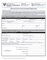 Application for Reinstatement of Licensed Professional Counselor (Lpc) , Licensed Marriage and Family Therapist (Lmft) and Licensed Substance Abuse Treatment Practitioners (Lsatp) - Virginia, Page 6