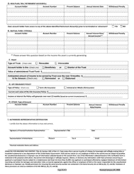 Asset Verification Form - Texas, Page 2