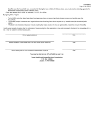 Form H0011 Texas Simplified Application Project (Tsap) for Snap Food Benefits - Texas, Page 8