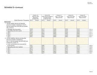 Form FFIEC002 Report of Assets and Liabilities of U.S. Branches and Agencies of Foreign Banks, Page 25