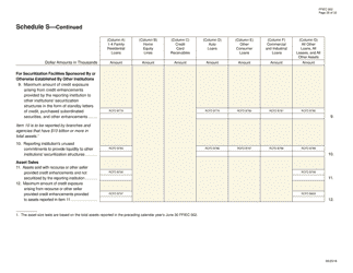 Form FFIEC002 Report of Assets and Liabilities of U.S. Branches and Agencies of Foreign Banks, Page 28
