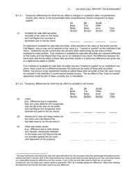 Form FFIEC051 (FFIEC041) Optional Worksheet for Calculating Call Report Applicable Income Taxes, Page 5