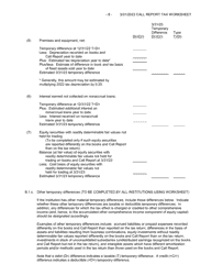 Form FFIEC051 (FFIEC041) Optional Worksheet for Calculating Call Report Applicable Income Taxes, Page 8
