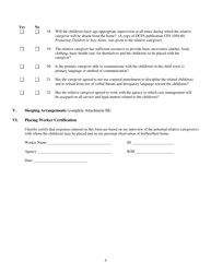 Form CFS454 Hmr Placement Safety Checklist - Illinois, Page 3