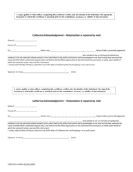 Form CCR CLK41 Statement of Termination of Domestic Partnership - Ventura County, California, Page 2