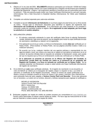 Formulario CCR VITAL01 Aplicacion Para Copia Certificada De Acta De Nacimiento - Ventura County, California (Spanish), Page 3