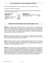 Form CCR CLK34 Registration as a Legal Document Assistant - Individual - Ventura County, California, Page 4
