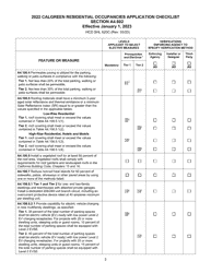 Form HCD SHL620C Residential Occupancies Application Checklist - California, Page 3