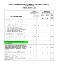 Form HCD SHL620C Residential Occupancies Application Checklist - California, Page 5