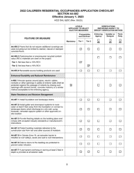 Form HCD SHL620C Residential Occupancies Application Checklist - California, Page 8