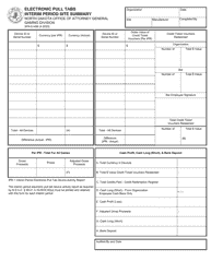 Document preview: Form SFN61498 Electronic Pull Tabs Interim Period Site Summary - North Dakota