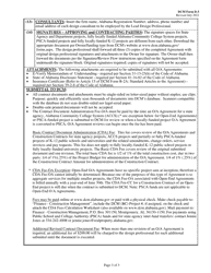 DCM Form B-3 Checklist - Preparation of Agreement Between Owner and Architect Submitted on Paper - Alabama, Page 3