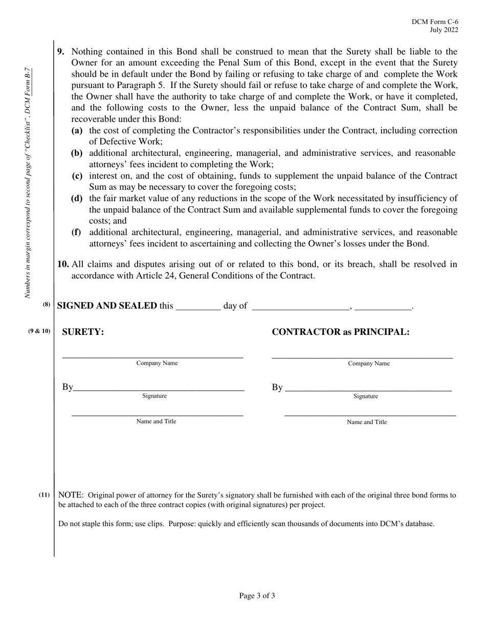 Dcm Form C-6 - Fill Out, Sign Online And Download Fillable Pdf, Alabama 