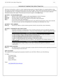 Form AO140 Victim Address Change Form - Colorado, Page 2