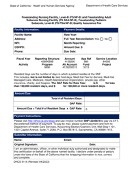 Document preview: Form DHCS9116 Freestanding Nursing Facility, Level-B (Fs/Nf-B) and Freestanding Adult Subacute Nursing Facility (Fs Asa/Nf-B), Freestanding Pediatric Subacute, Level-B (Fs Psa/Nf-B) Quality Assurance Fee - California