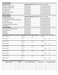 Form TR-WM-54 Weights and Measures Service Company License Application - Wisconsin, Page 4