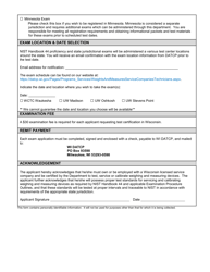 Form TR-WM-81 Service Company Technician Exam Application - Wisconsin, Page 2