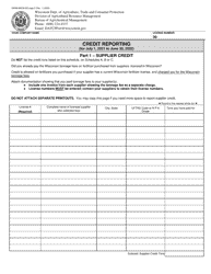 Form DARM-BACM-003 Confidential Commercial Fertilizer Tonnage Report - Wisconsin, Page 5