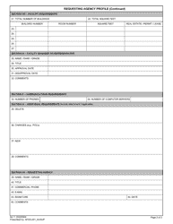 AU Form 7 Requesting Agency Profile, Page 2