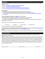 Form TR-WM-113 Tank System Liners Examination Application - Wisconsin, Page 2