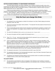 Form CV-430 Injunction - Individual at Risk - Wisconsin, Page 2