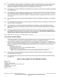 Form CV-430 Injunction - Individual at Risk - Wisconsin, Page 3