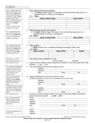 Form FA-4110V Joint Petition With Minor Children - Wisconsin, Page 3