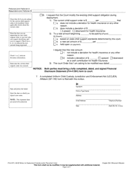 Form FA-4187V Motion for Temporary Deployment Custody and/or Placement Order - Wisconsin, Page 2