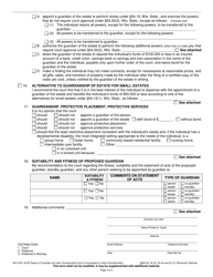 Form GN-3160 Report of Guardian Ad Litem Guardianship Due to Incompetency (Adult Guardianship) - Wisconsin, Page 4
