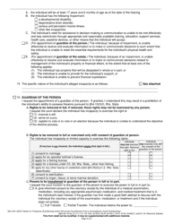 Form GN-3100 Petition for Temporary/Permanent Guardianship Due to Incompetency (Adult Guardianship) - Wisconsin, Page 3