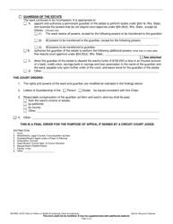 Form GN-3665 Order on Petition to Modify Guardianship (Adult Guardianship) - Wisconsin, Page 3