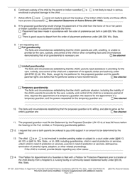 Form IW-1501 Petition for Appointment of Guardian Full/Limited/Temporary Guardianship (48.9795, Wis. Stats.) - Indian Child Welfare Act - Wisconsin, Page 2