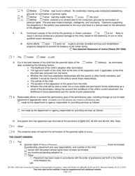 Form IW-1639 Order Concerning Termination of Parental Rights (Involuntary) Indian Child Welfare Act - Wisconsin, Page 2
