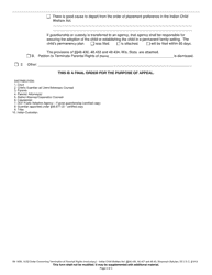 Form IW-1639 Order Concerning Termination of Parental Rights (Involuntary) Indian Child Welfare Act - Wisconsin, Page 3