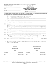 Document preview: Form IW-1785A Stipulation for Consent Decree (Out-Of-Home Placement Only) - Indian Child Welfare Act - Wisconsin