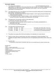 Form IW-1785B Consent Decree (Out-Of-Home Placement Only) - Indian Child Welfare Act - Wisconsin, Page 3