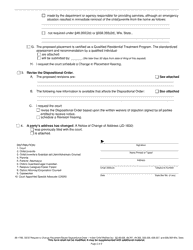 Form IW-1766 Request to Change Placement/Revise Dispositional Order - Indian Child Welfare Act - Wisconsin, Page 2