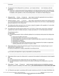 Form IW-1791 Permanency Hearing Order - Indian Child Welfare Act - Wisconsin, Page 2