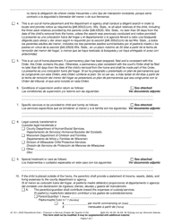Form JC-1611 Dispositional Order - Protection or Services (Chapter 48) - Wisconsin (English/Spanish), Page 5